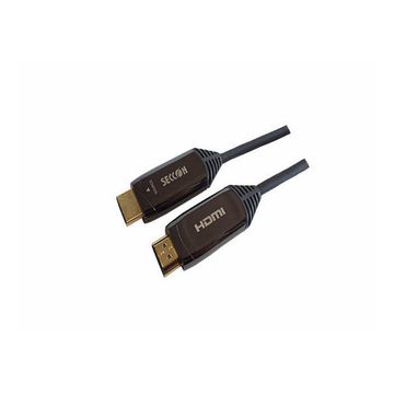Cabo HDMI Fibra Óptica Ativa Macho x Macho 2.0 4K 30 Metros Seccon - ZLX-HDMI2.0-30M-SINOP-03
