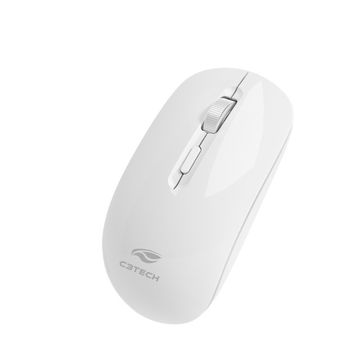 Mouse Sem Fio C3tech M-BT80BK - 1600dpi - Branco