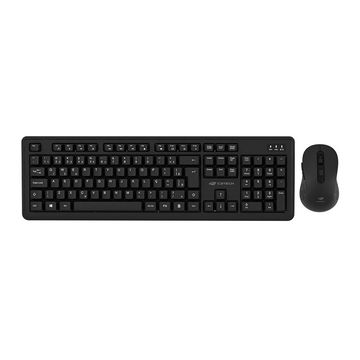 Kit Teclado + Mouse sem Fio C3Tech 1600dpi Preto - K-W200
