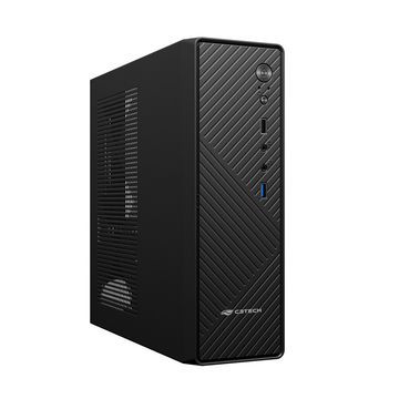 Gabinete C3Tech DT-200BK Slim 1 Baia Preto com Fonte FLEX 200W