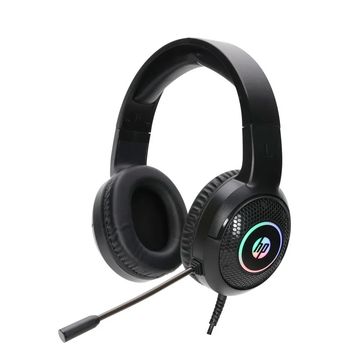 Fone de Ouvido Headset Gamer HP RGB Preto Conexão USB P2 com Microfone - DHE-8010UM