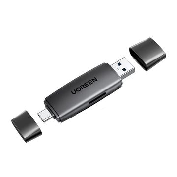 Conversor USB Type-C 3.0 Macho para Leitor Cartão SD/Micro SD - Ugreen - CM304
