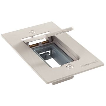 Espelho Unha em Alumínio Simples para Caixa de Piso 4x2 cromada cinza Tramontina 56121/112 - Vendido 1 Espelho