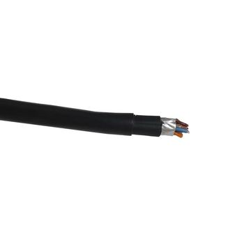Cabo de Rede Dupla Capa Blindado 24AWG Megatron Cat.5E 4 Pares Preto 2545 Vendido em Metro - 100% Cobre Homologado ANATEL