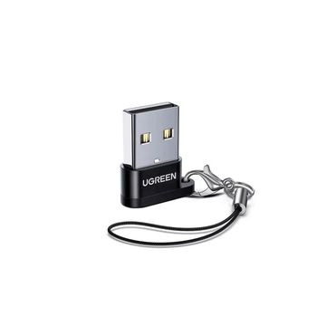 Adaptador OTG USB A-Macho x Type-C-Femêa 2.0 Preto Ugreen - US280