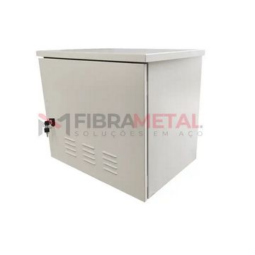 Rack Outdoor Aço 12U 12x300mm Bege Fibra Metal - RO12300