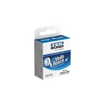Fita Veda Rosca 12 mm x 10m Tekbond - 78072714815 - Unitário