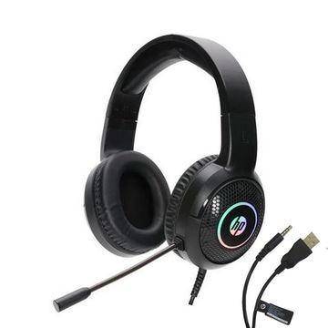 Fone de Ouvido Headset Gamer HP RGB Preto Conexão P3 com Microfone - DHE-8010UM 0000