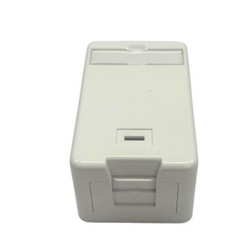 Caixa Sobrepor 2 Keystone RJ45 90 e 180 Graus Vazio Seccon SecLan - WT-2714B