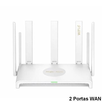 Roteador Wireless Ruijie | Reyee AX3000 Gigabit Dual Band Mesh Router Wi-Fi 6 com 5 Antenas - RG-EW3000GX - 143170