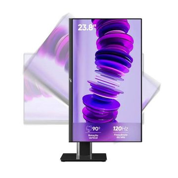 Monitor Get | Goldentec Tela 23,8 LED 120Hz 7ms Full HD Preto 1x VGA 1x HDMI - 72243 - com Ajuste de Altura