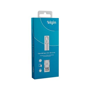 Cabo USB A-Macho - Type-C 1,0 Metro 2.0 Branco Elgin - 46RCTPOCOOO