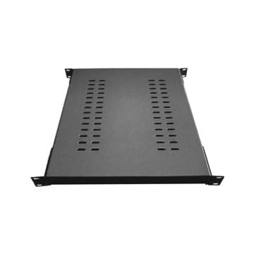 Bandeja Fixa para Rack 1U 19Pol 900mm Preto Fibra Metal - BF900
