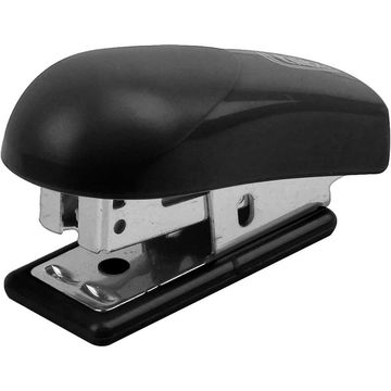 Grampeador Mini Plastico 20 Folhas Preto Tilibra com Extrator de Grampos - Unitário - G1-20A