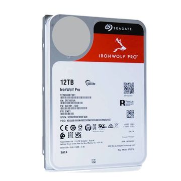 Hard Disk CFTV 12 TB Sata 6 Gb/s Seagate Ironwolf 7200 RPM - ST12000NT001-SINOP-03