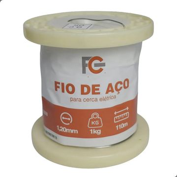 Arame de Aço Inox para Cerca 1,20mm 110 Metros FC Fontes - FCINX120