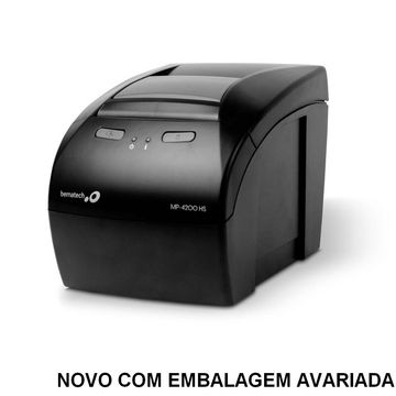 Impressora Térmica Não Fiscal Bematech MP-4200 HS Ethernet e USB/Serial - 46B4200HS000 / 46B4200HS001- Guilhotina Novo de Show Room