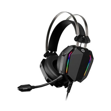 Fone de Ouvido Gamer Headset 7.1 HP RGB Preto Conexões USB com Microfone - DHH-3215U-SINOP-03