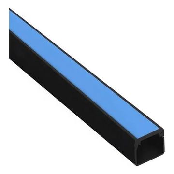 Canaleta Fechada Legrand Barra 2 Metros 20x12mm Preto sem Divisória com Fita Dupla Face - 30802ADXPT - Unitário