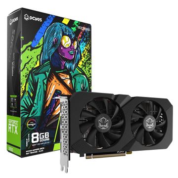 Placa de Vídeo Pcyes EDGE Geforce RTX3050 6GB DDR6 128Bits HDMI Displayport - PVRTX30508BLPE