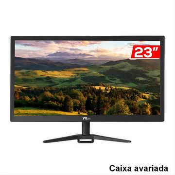 Monitor Duex Tela 23 LED 75Hz Full HD Preto 1x VGA 1x HDMI - VX230X PRODUTO NOVO COM - CAIXA AMASSADA