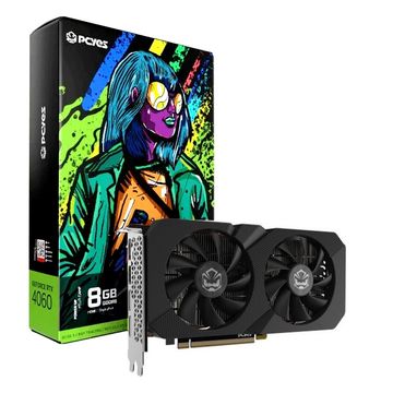 Placa de Vídeo Pcyes Geforce RTX4060 8GB DDR6 128Bits 1x HDMI/ 3x DisplayPort- PVR40608GR6DF2
