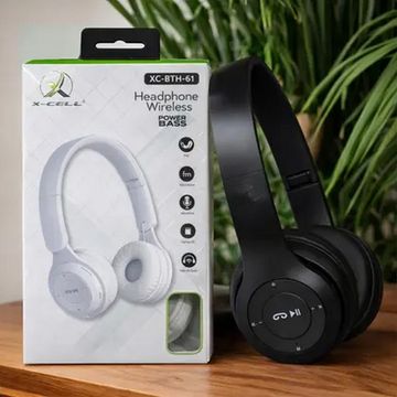 Fone de Ouvido Headset Bluetooth 5.3 com Microfone Preto X-CELL - XC-BTH-61