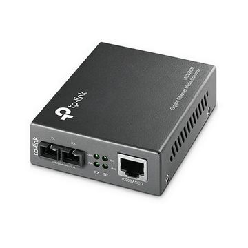 Conversor de Mídia TP-Link RJ45 10/100/1000 / Fibra Óptica 0,5 KM Multi-modo - MC200CM - 143857
