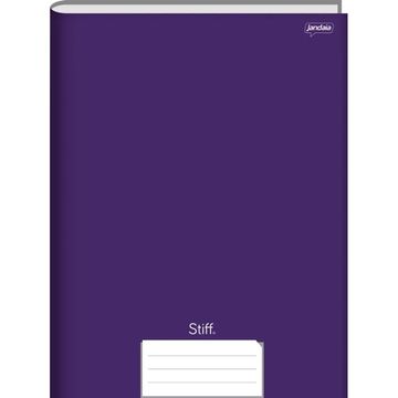 Caderno Brochura Capa Dura Costurado 48 Fls 140x200 Stiff Roxo - Pacote com 10 Unidades - Jandaia - 75278-77