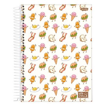 Caderno Universitário Capa Dura Espiral 12 Matérias 192 Fls 200x275 Stella - Pacote com 4 Unidades - Jandaia - 68792-88