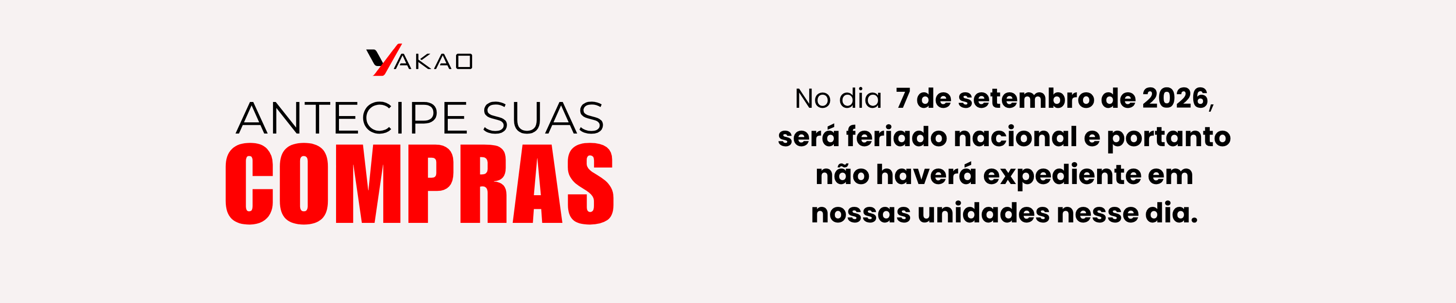 Feriado dia 7 de setembro