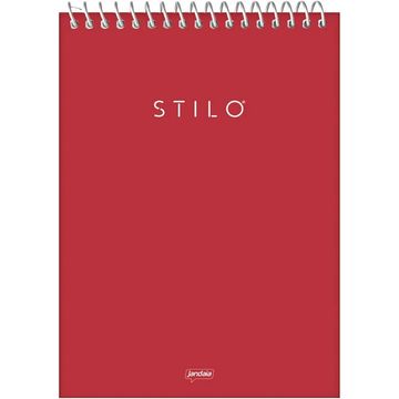 Caderno Universitário Capa Dura Espiral 1 Matéria 80 Fls 200x275 Stilo trend - Pacote com 4 Unidades - Jandaia - 78472-77