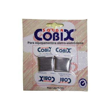 Solda Estanho Cartela 15GR 60x40 Cobix Soldas - 431