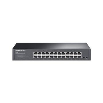 Switch Mercusys MS124GS 24 Portas 10/100/1000 Mbps Montável Mesa ou Rack