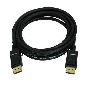 Cabo Displayport Macho 2 Metros 4K Preto Monocron Potencial Suprimentos - 14898
