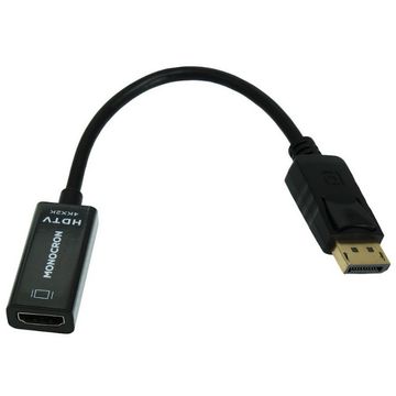 Conversor Mini DisplayPort Macho para HDMI Fêmea Preto Monocron Cabo de 15cm Potencial Suprimentos - 14900