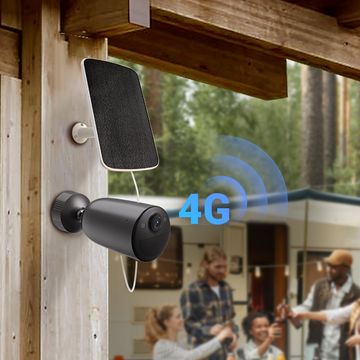 Kit Câmera  CFTV IP CS-EB3-R200-1K3FL4GA Wifi Full HD 3.0MP IR 15m 2,8 mm + Painel Solar Ezviz by Hikvision