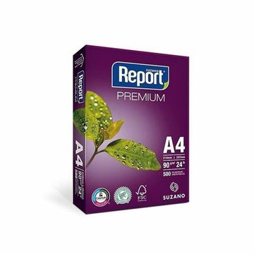 Papel A4 Branco Premium Report Resmas com 500 Folhas 210 x 297 90 Gramas - 20059184