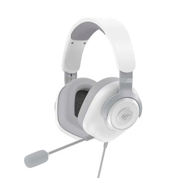 Fone de Ouvido Gamer Headset Havit Branco Conexão USB com Microfone - H2230U-SINOP-03