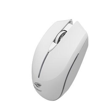 Mouse Sem Fio Bluetooth ou Wireless 1600dpi Branco C3tech - M-BT40WH-SINOP-03