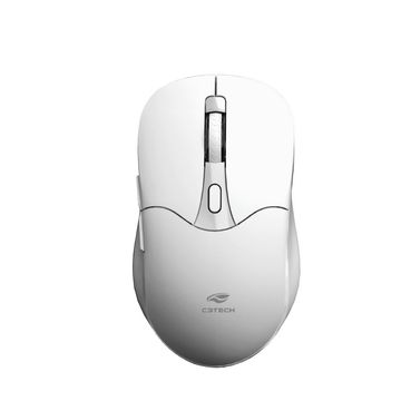 Mouse Sem Fio Bluetooth ou Wireless 1600dpi Branco C3tech - M-BT60WH-SINOP-03