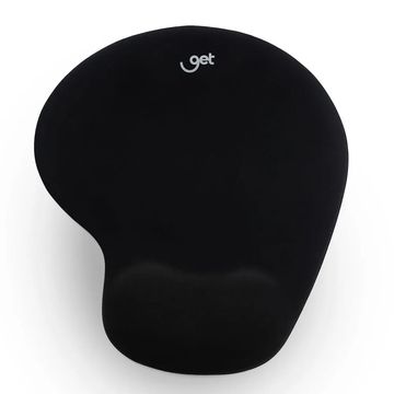 Mouse Pad Gel com Apoio de Punho Preto 22,5 x 19,5 x 2cm Goldentec - 73353 - Vendido Unitário-SINOP-03