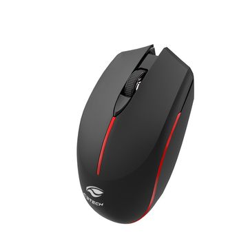Mouse Sem Fio Bluetooth ou Wireless 1600dpi Preto C3tech - M-BT40BK-SINOP-03