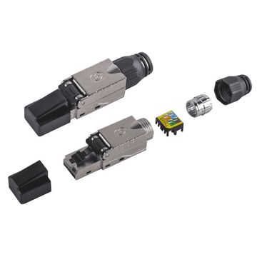 Conector RJ45 Seccon SecLan Macho 8x8 Cat.6A Blindado Industrial STP Tooless - WT-2610-STP-CAT6A - Vendido Unitário