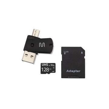 Cartão de Memória Multilaser 128 GB Micro SD+USB+OTG Adaptador - MC153-SINOP-03
