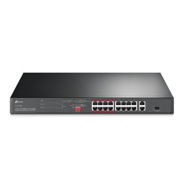 Switch PoE+ Tp-Link TL-SL1218P 16 Portas 10/100 Mbps + 2 Portas 10/100/1000 Mbps + 1 SFP Combo - 143761-SINOP-03