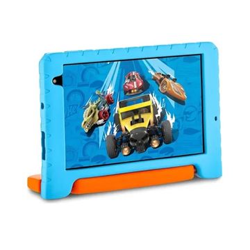 Tablet 8 Polegadas Multilaser Hot Wheels 8 M8 WIFI 6GB Octa-Core 1.8 GHz Android Azul - NB435