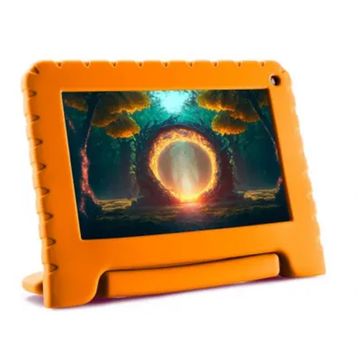 Tablet 8 Polegadas Multilaser M7 WIFI 6GB Quad-Core 1.6 GHz Android Laranja - NB412