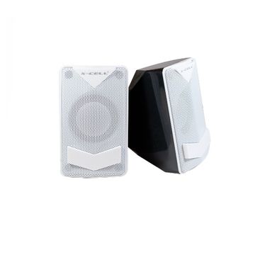 Caixa de Som X-Cell 2.0 Canais 6W RMS Branco USB - XC-CM-08