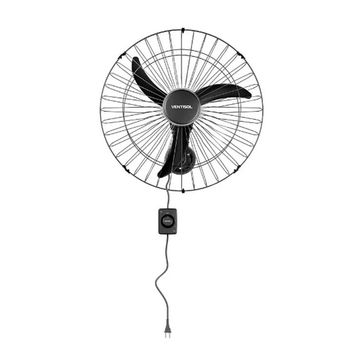 Ventilador de Parede Ventisol 60CM Biv 200 Watts 3 Pás Preto - 543